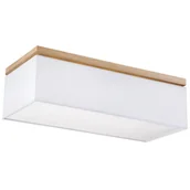 Lampy sufitowe - Britop Plafon LAMPA skandynawska VERTIGA 34512474 abażurowa OPRAWA sufitowa prostokątna szara - miniaturka - grafika 1