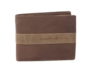 Portfele - BH-272 TEXAS Portfel męski skórzany Jasno Brązowy - miniaturka - grafika 1