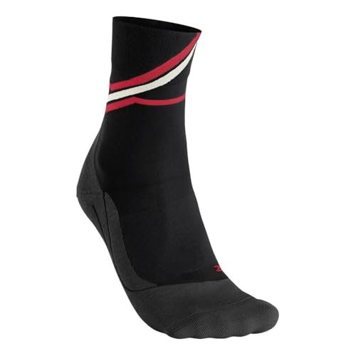 FALKE Kobiety Skarpety do biegania RU4 Endurance W So bawełna materiał funkcyjny przeciw pęcherzom1 Para, Czarny Black 3008 Iconic, 41-42