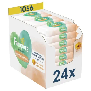 Pampers Harmonie Protect & Care Chusteczki nawilżane dla dzieci 24 opakowań = 1056 chusteczek - Chusteczki nawilżane - miniaturka - grafika 1