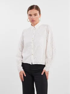 YAS Koszula 26030708 Biały Regular Fit - Koszule damskie - miniaturka - grafika 1