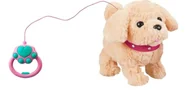 Zabawki interaktywne dla dzieci - Interaktywny piesek ze smycza jasny brązowy dla dzieci 3+ prezent - miniaturka - grafika 1
