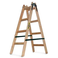 Drabiny - DRABEST Drabina drewniana malarska 2x4 stopniowa 150 kg - miniaturka - grafika 1