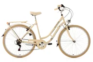 Rowery - Rower Miejski Damski Retro 28 Vintage Damka Stopka Dzwonek Światła Bagażnik - miniaturka - grafika 1