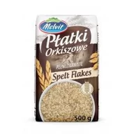 Płatki śniadaniowe i musli - Melvit Płatki orkiszowe pełnoziarniste 500 g - miniaturka - grafika 1