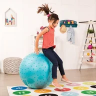 Piłki dla dzieci - Duża Piłka Sensoryczna Dla Dzieci Niebieska Pouncy Bouncy Ball B.Toys - miniaturka - grafika 1