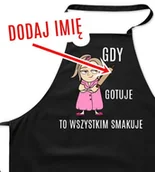 Fartuchy i rękawice kuchenne - ŚMIESZNY FARTUCH NA PREZENT DLA BLONDYNKI Z IMIENIEM - miniaturka - grafika 1
