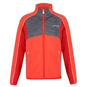 Kurtki i płaszcze dla dziewczynek - Regatta Kid's Oberon II' Extol elastyczna kurtka miękka powłoka, ognisty koral/Dapple, 4XL - miniaturka - grafika 1