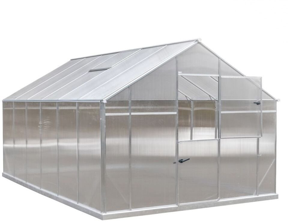 Gampre Aluminiowy zestaw szklarniowy Sanus XL12 Srebro 430x290x225cm GA12000