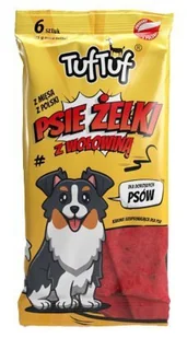 TUF TUF Psie Żelki - Paski z wołowiną 6szt - Przysmaki dla psów TUF TUF Psie Żelki - Paski z wołowiną 6szt - Przysmaki dla psów - miniaturka - grafika 1