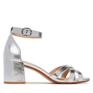 Sandały damskie - Sandały JENNY S4SH1725 Srebrny - miniaturka - grafika 1