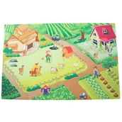 Maty edukacyjne - Sun Baby Mata Ranch z autkami 120x80 cm B05.053.1.1 - miniaturka - grafika 1
