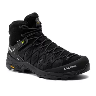 Buty trekkingowe męskie Salewa Alp Trainer 2 Mid GTX czarne 00-0000061382 - Buty trekkingowe męskie - miniaturka - grafika 1