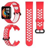 Akcesoria do smartwatchy - Pasek perforowany Vanfone do Xiaomi Redmi Watch 2 Lite, czerwono-biały - miniaturka - grafika 1