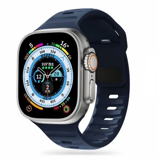 Pasek opaska bransoletka ICONBAND LINE APPLE WATCH 4 / 5 / 6 / 7 / 8 / 9 / 10 / SE / Ultra 1/2 (42 / 44 / 45 / 46 / 49 MM) DARK BLUE - Akcesoria do smartwatchy - miniaturka - grafika 1