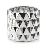 Donice - Osłonka Ceramiczna Srebrna Walec Śr. 13,5 H 12,5 - miniaturka - grafika 1