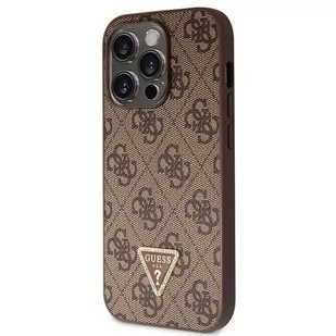 Guess GUHCP14LP4TDSCPW iPhone 14 Pro 6.1" brązowy/brown hardcase Crossbody 4G Metal Logo - Etui i futerały do telefonów - miniaturka - grafika 2