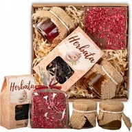 Herbata - Kosz Prezentowy Upominek Box Herbata Miód Czekolada Dla Nauczyciela Box - miniaturka - grafika 1