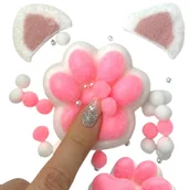 Zabawki sensoryczne - Kocia łapka z uszkami Gniotek Taba Squishy - miniaturka - grafika 1