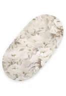 Prześcieradła dla dzieci - Prześcieradło bawełniane do kosza Mojżesza Boho wózka gondoli 75x35 cm - Peonies beige - miniaturka - grafika 1