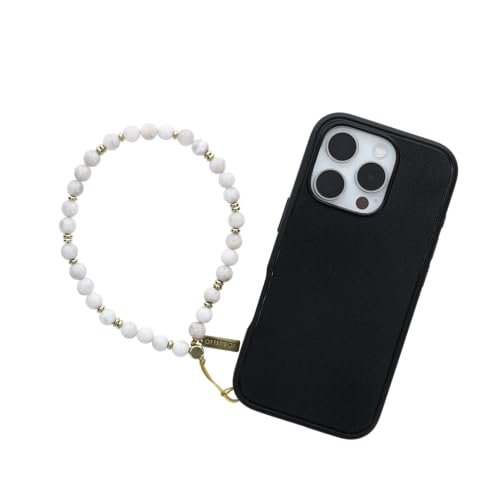 OtterBox Beaded Wristlet Strap do telefonu, bezpieczna pętla do trzymania telefonu, kompatybilna z większością etui na telefony komórkowe, Biały