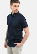 Koszule męskie - Koszula krótki rękaw, Slim Fit, C-HOBART - Volcano - miniaturka - grafika 1
