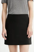 Spódnice - Calvin Klein spódnica kolor czarny mini prosta LV044B216G - miniaturka - grafika 1