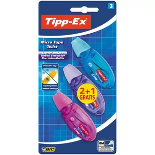 Bic Korektory w taśmie (3 szt.) "Tipp-Ex Micro - Tape Twist" - Przybory szkolne - miniaturka - grafika 1