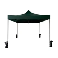 Altany ogrodowe - Rebecca Mobili Rozsuwany Namiot na Altane z 4 Ciężarami Metalowy Poliester Zielony Fair Bag Garden Market 3,1 x 3 x 3 m - miniaturka - grafika 1