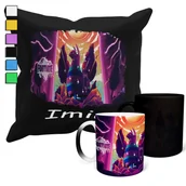 Gadżety dla niej i dla niego - ZESTAW KUBEK MAGICZNY ZMIENIAJĄCY KOLOR +POSZEWKA GRY PREZENT +IMIĘ - miniaturka - grafika 1