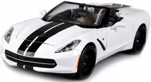 Maisto, model kolekcjonerski Design Corvette Stingray Biały 1/24 - Samochody i pojazdy dla dzieci - miniaturka - grafika 1