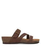 Klapki i japonki damskie - Geox Klapki D New Sthellae D551AA 00032 C6009 Brązowy - miniaturka - grafika 1