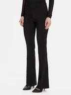 Spodnie damskie - Rinascimento Spodnie materiałowe CFC0125318003 Czarny Flare Fit - miniaturka - grafika 1