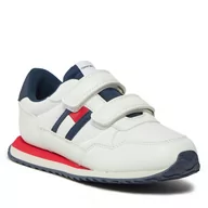 Buty dla chłopców - Sneakersy Tommy Hilfiger Flag Low Cut Velcro Sneaker T1B9-33129-0208 S White 100 - miniaturka - grafika 1