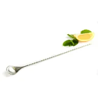 Shakery barmańskie - Łyżka barmańska ze stali nierdzewnej 30 cm - miniaturka - grafika 1