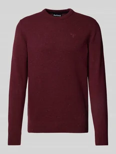 Sweter z dzianiny z wyhaftowanym logo model ‘Tisbury’ - Swetry męskie - miniaturka - grafika 1