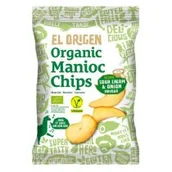 Chipsy - El Origen Chipsy z manioku o smaku śmietankowo - cebulowym wegańskie bezglutenowe 60 g Bio - miniaturka - grafika 1