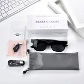 Okulary 3D - Smart Glasses Inteligentne Okulary przeciwsłoneczne Czarne Bluetooth - miniaturka - grafika 1