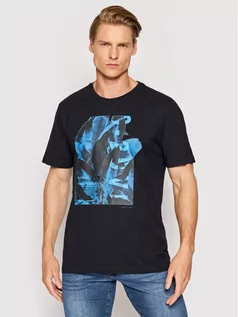Koszulki męskie - Pierre Cardin T-Shirt 20370/000/2027 Czarny Regular Fit - grafika 1
