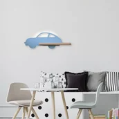Lampy ścienne - Candellux Lampa kinkiet półeczka 5W LED 4000K IQ Kids Car niebieski 21-85085 21-85085 - miniaturka - grafika 1