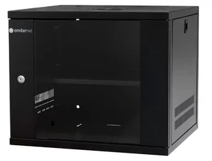 EmiterNet Szafa wisząca  lekka niedzielona 19'' 9U, drzwi blacha/szkło,  550×450×455mm szer./gł./wys. - Akcesoria do serwerów - miniaturka - grafika 1