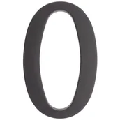 Numery na dom - Cyfra 0 wys.18 cm plastikowa czarna 5906711263619 - miniaturka - grafika 1