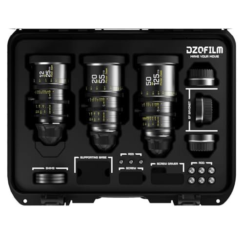 DZOFILM Cine Lens Pictor Zoom 3-Lens Kit (12-25/50-125/20-55 T2.8) Black