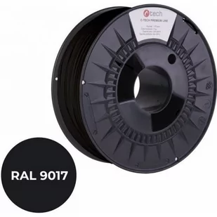 Filament do drukarki 3D C-TECH PREMIUM LINE, PLA, RAL9017, 1,75mm, 1kg, Traffic black - Filamenty i akcesoria do drukarek 3D - miniaturka - grafika 1