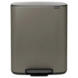 Brabantia Kosz na śmieci Bo Pedal Bin 60L ciemnooliwkowy 211409 - Kosze na śmieci - miniaturka - grafika 1