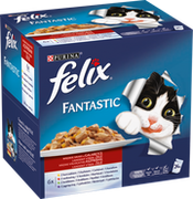 Suplementy i witaminy dla kotów - Purina Felix Purina Fantastic Wiejskie Smaki w galaretce 96x100g 18922-uniw - miniaturka - grafika 1