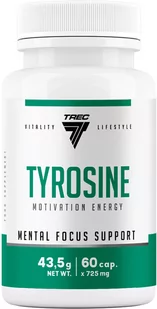 Suplement diety z L-tyrozyną Trec Nutrition Tyrosine 60 kapsułek (5902114040222) - Aminokwasy - miniaturka - grafika 1