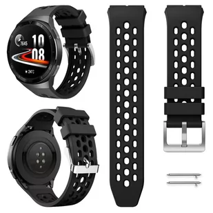 Opaska Pasek Perforowany Do Huawei Watch Gt 2E 46Mm - Czarny - Akcesoria do smartwatchy - miniaturka - grafika 1