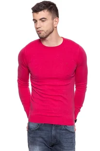 Wrangler, Sweter męski, Crew Knit Bright Rose W85672Pvc, rozmiar S - Swetry męskie - miniaturka - grafika 1