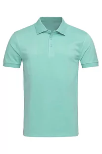 Koszulka polo medyczna męska miętowa XL - Odzież medyczna - miniaturka - grafika 1